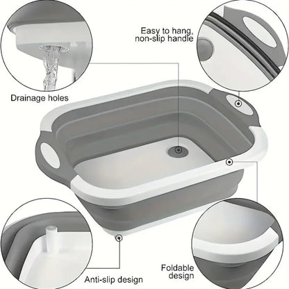 3-in-1 collapsible kitchen helper - tool