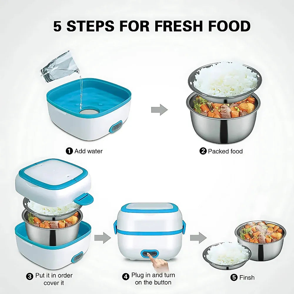 3-in-1 electric lunch box - home & kitchen