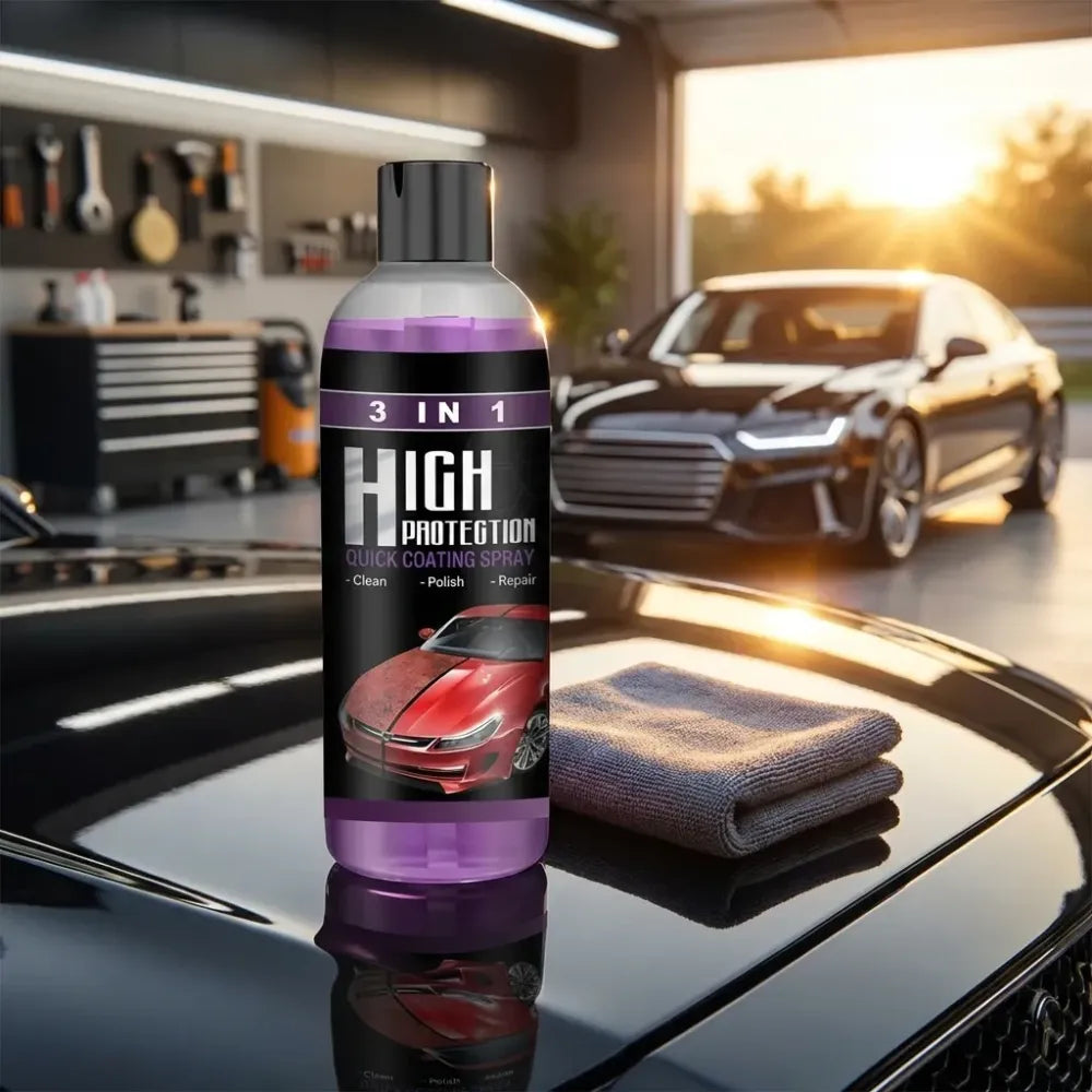 3 in 1 high protection quick car ceramic coating spray 200ml