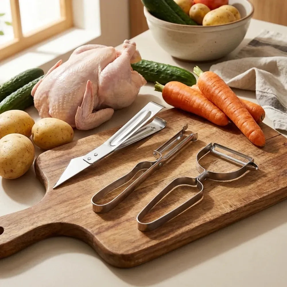 3-in-1 multi-peeler & grater - home kitchen