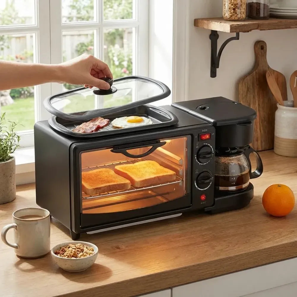 3-in-1 portable breakfast maker - home & kitchen
