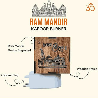 3-in-1 ram mandir aroma burner & night lamp