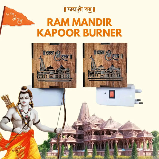 3-in-1 ram mandir aroma burner & night lamp