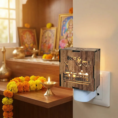 3-in-1 ram mandir aroma burner & night lamp