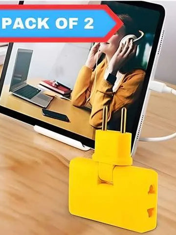 3-in-1 Rotating EU Plug