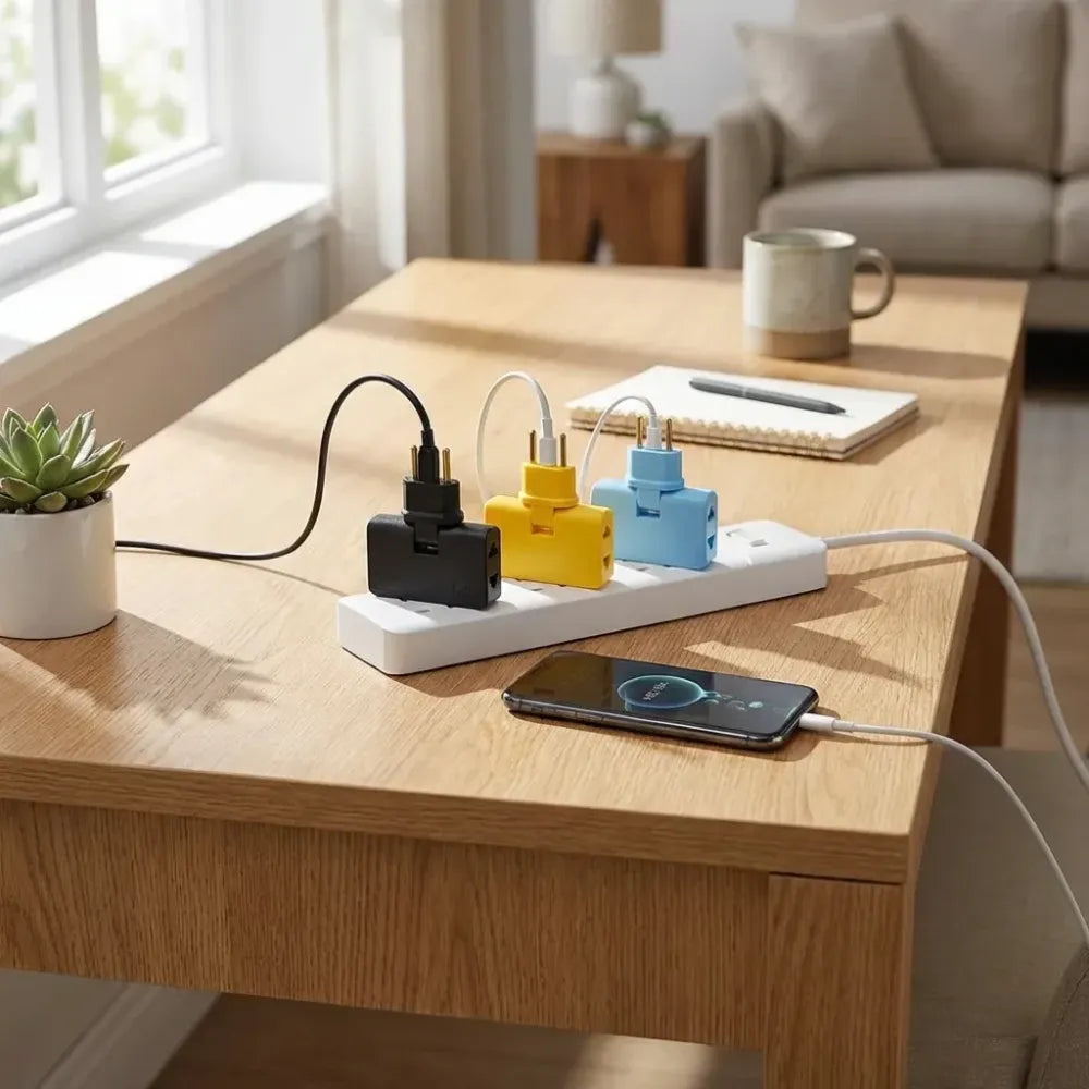 3-in-1 rotating eu plug