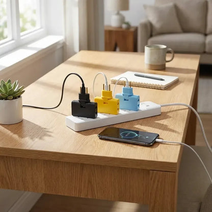 3-in-1 rotating eu plug