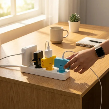 3-in-1 rotating eu plug