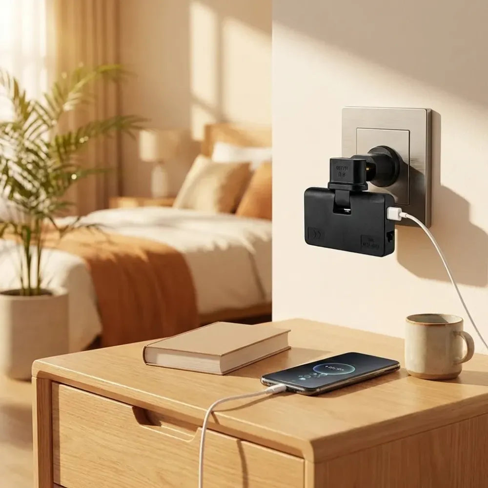 3-in-1 rotating eu plug