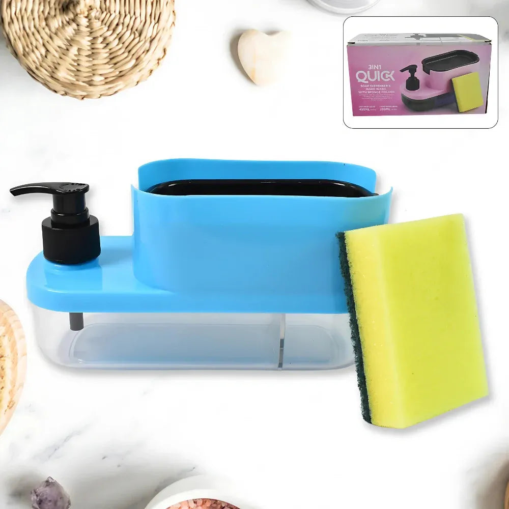 3-in-1 soap dispenser organizer - home & kitchen