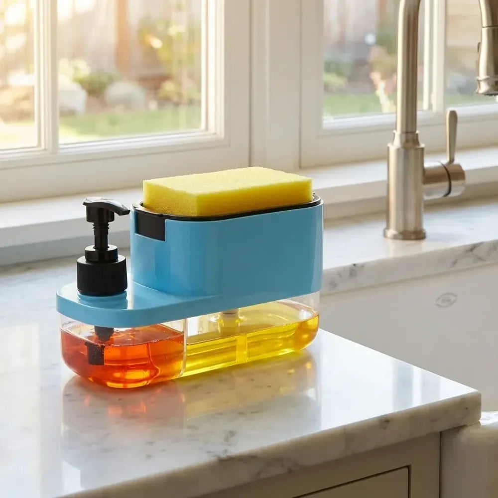 3-in-1 soap dispenser organizer - home & kitchen