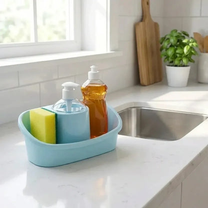 3-in-1 soap dispenser organizer - kitchen tool