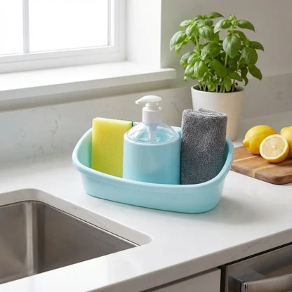 3-in-1 soap dispenser organizer - kitchen tool