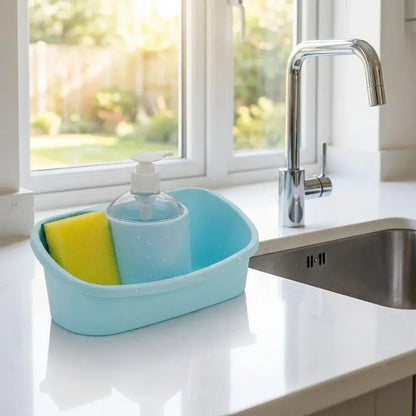 3-in-1 soap dispenser organizer - kitchen tool