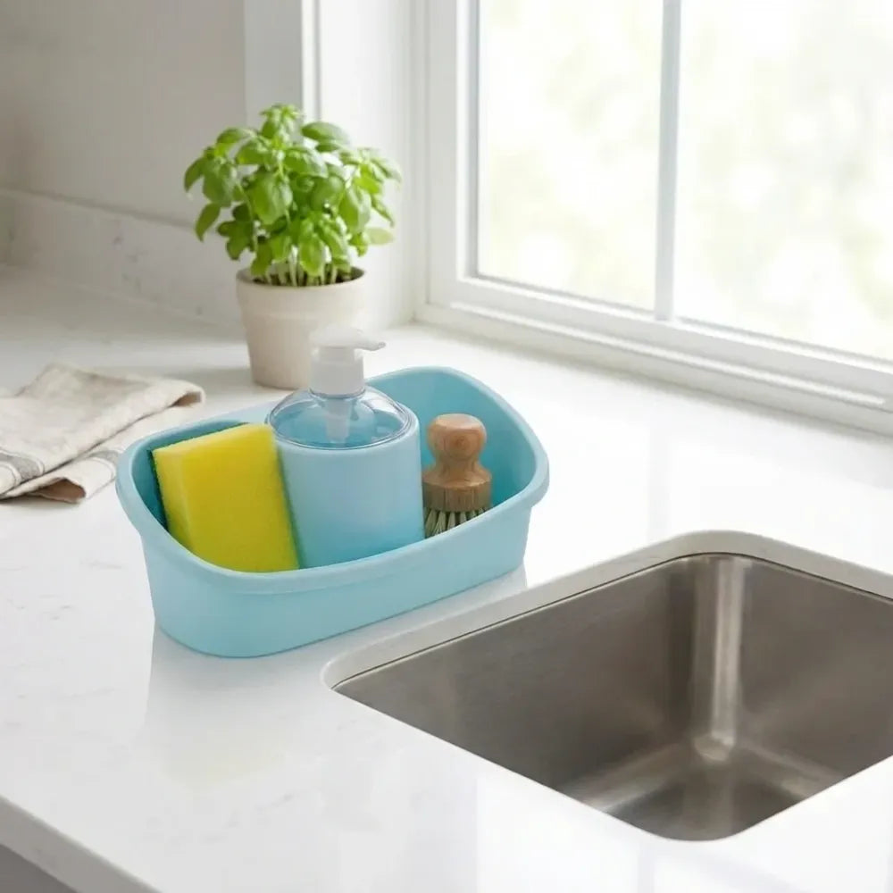 3-in-1 soap dispenser organizer - kitchen tool