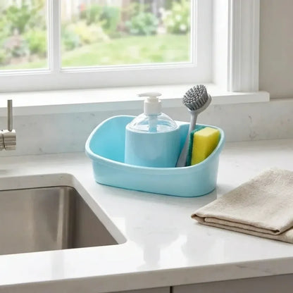 3-in-1 soap dispenser organizer - kitchen tool