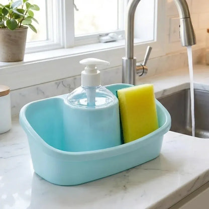 3-in-1 soap dispenser organizer - kitchen tool