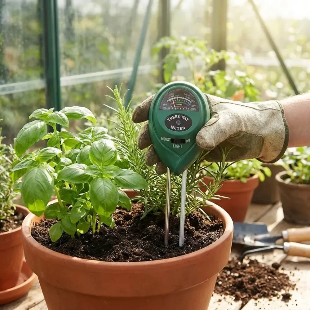 3-in-1 soil tester kit - garden