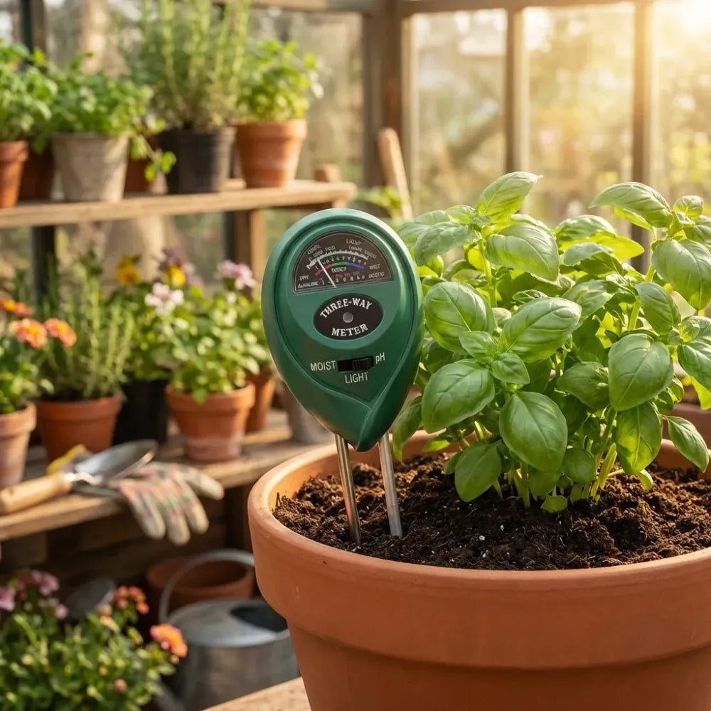3-in-1 soil tester kit - garden