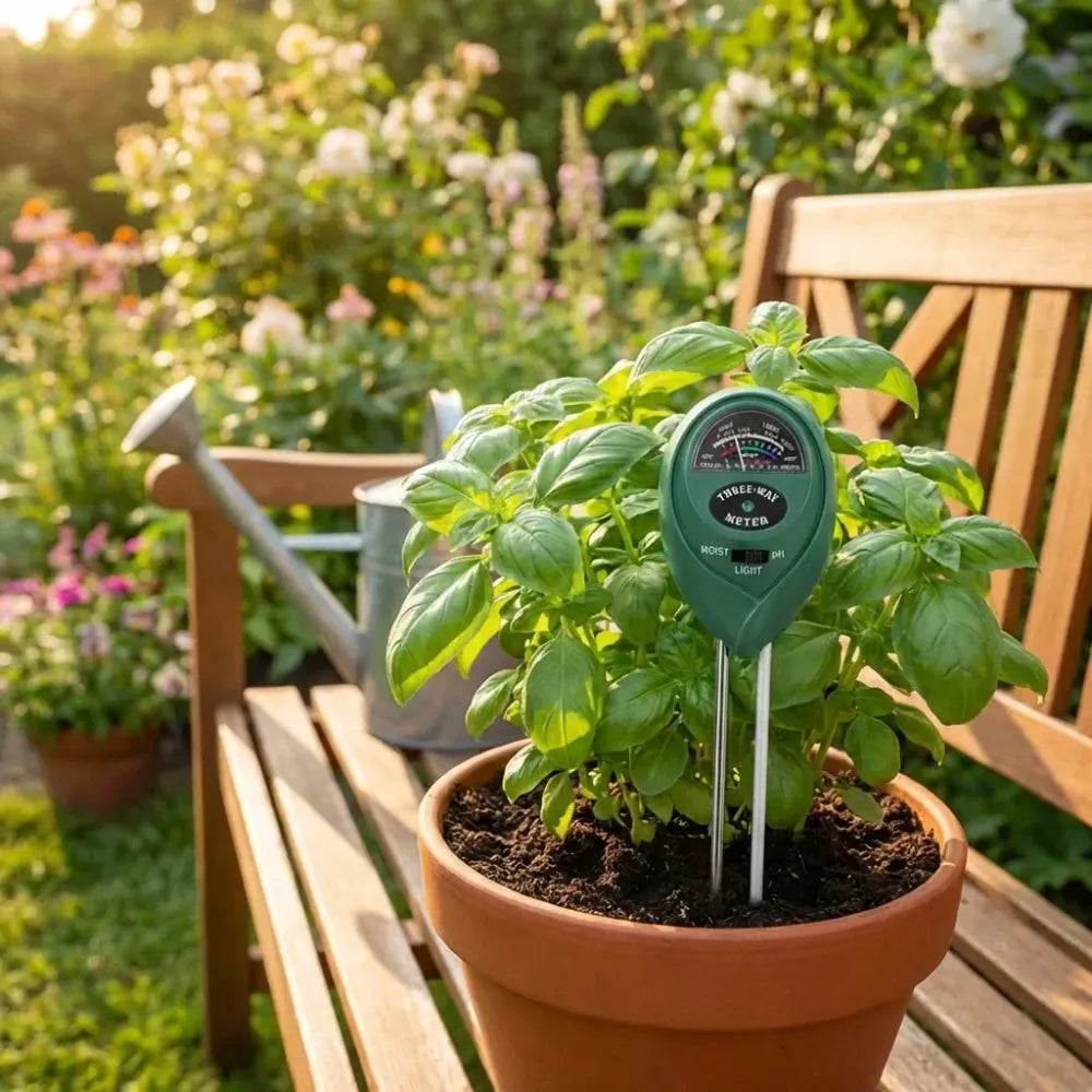3-in-1 soil tester kit - garden