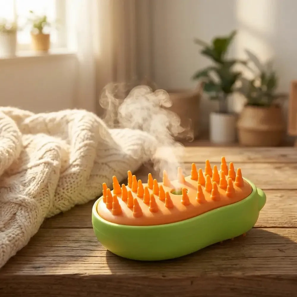 3-in-1 steam cat brush - home improvement