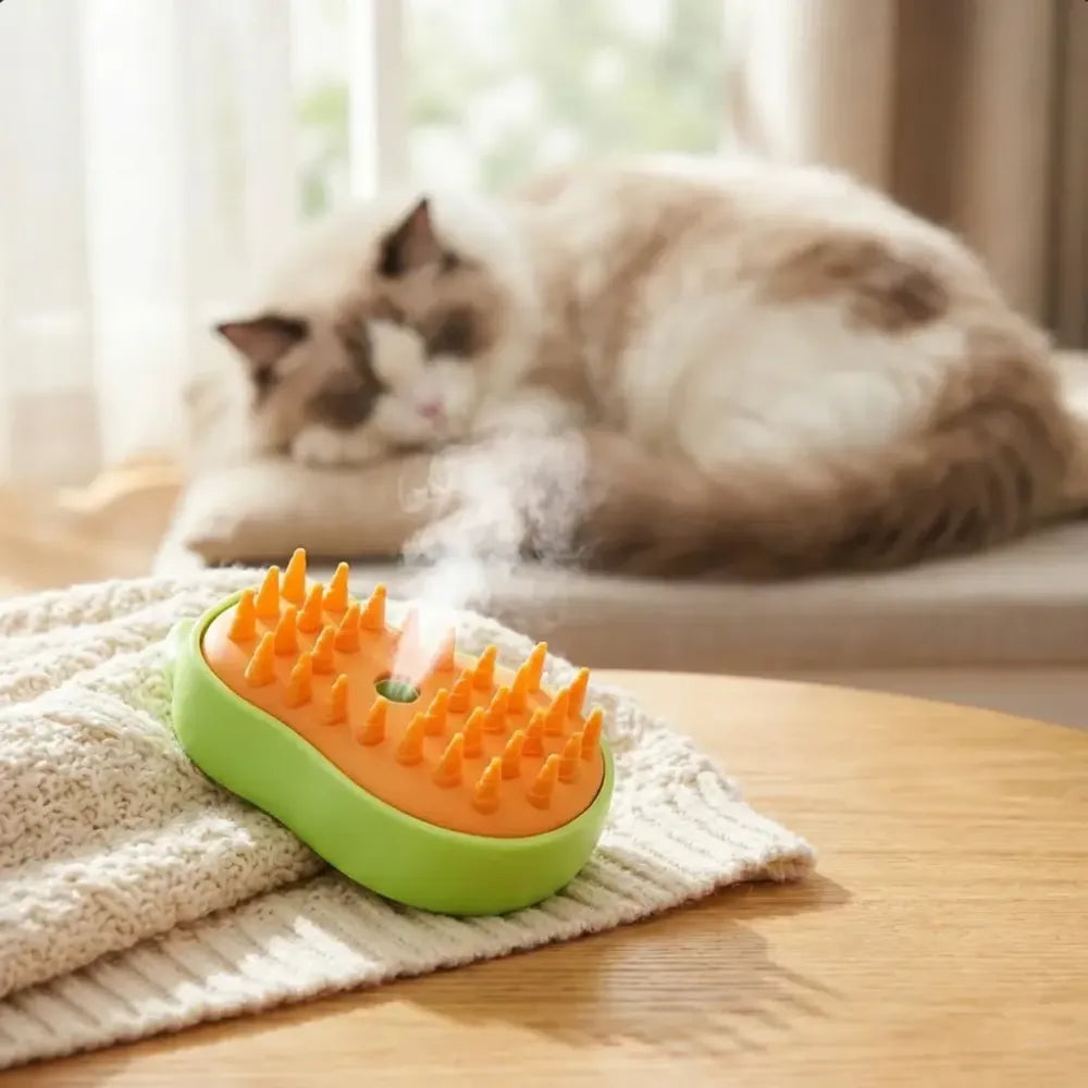 3-in-1 steam cat brush - home improvement