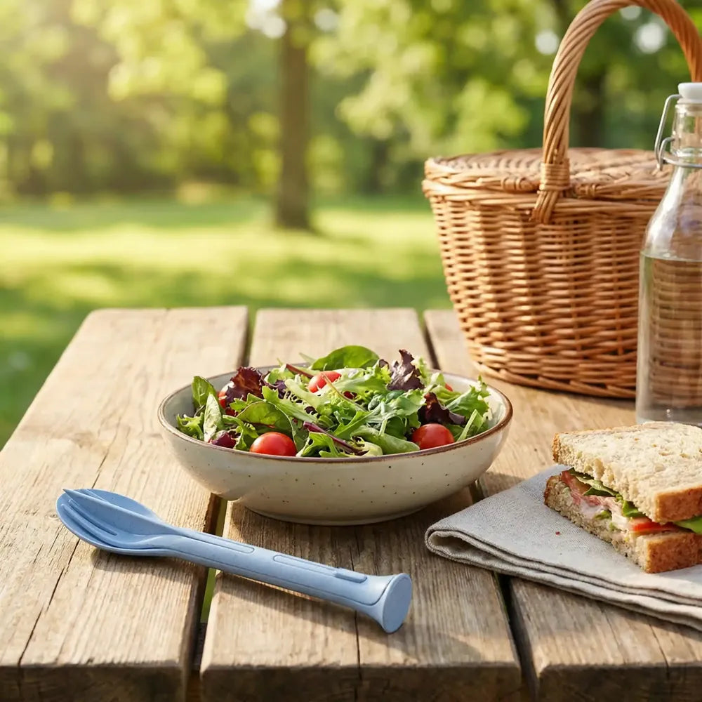 3-in-1 travel cutlery set - kitchen tool