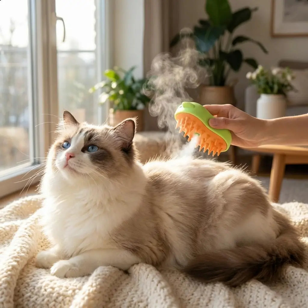 3-in-1 Steam Cat Brush