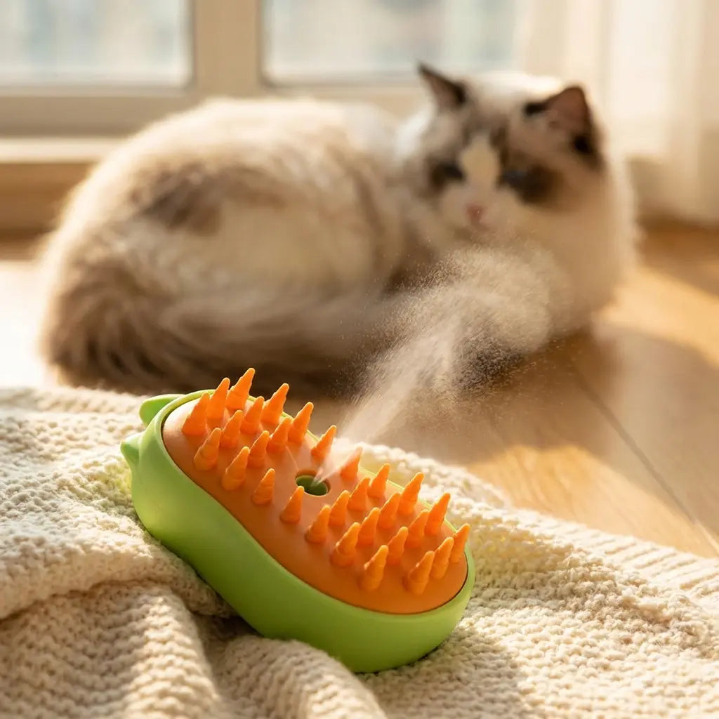 3-in-1 Steam Cat Brush