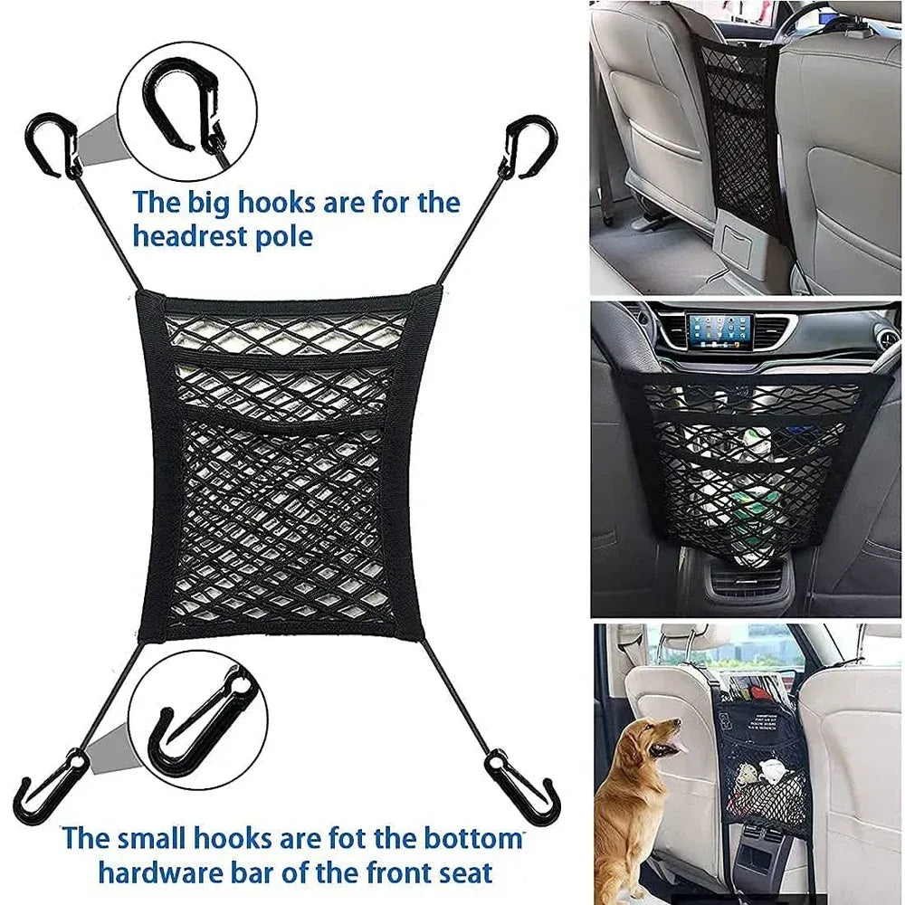 3-layer car mesh organizer