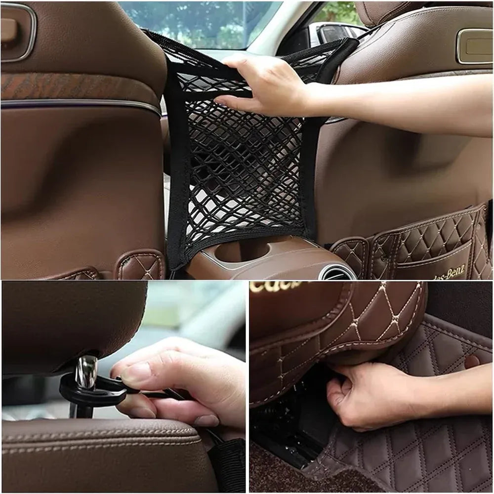 3-layer car mesh organizer