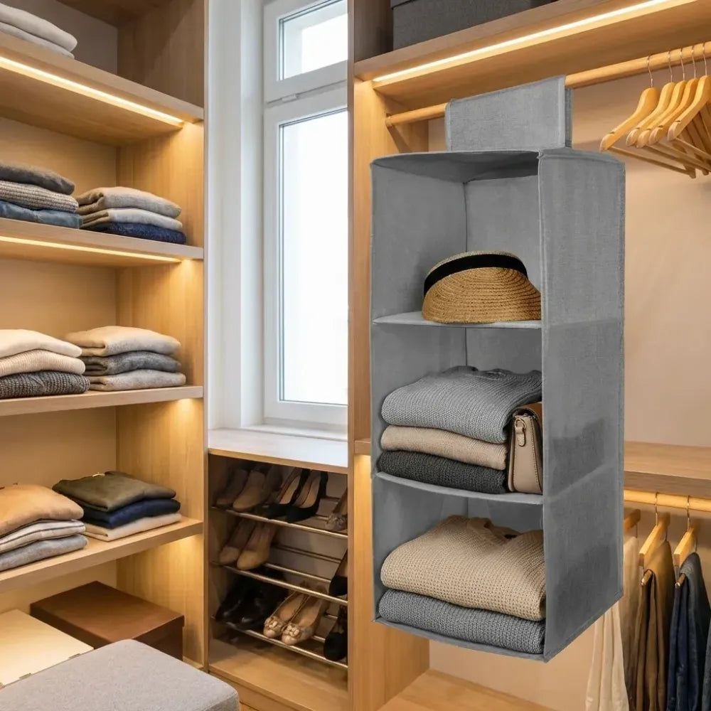 3-shelf hanging organizer - home essentials