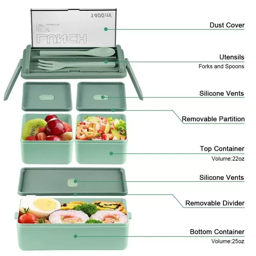 3-tier bento lunch box - home essentials