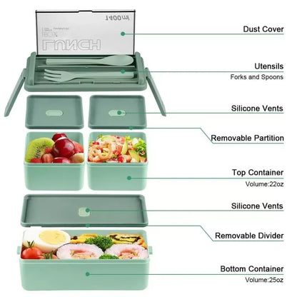3-tier bento lunch box - home essentials