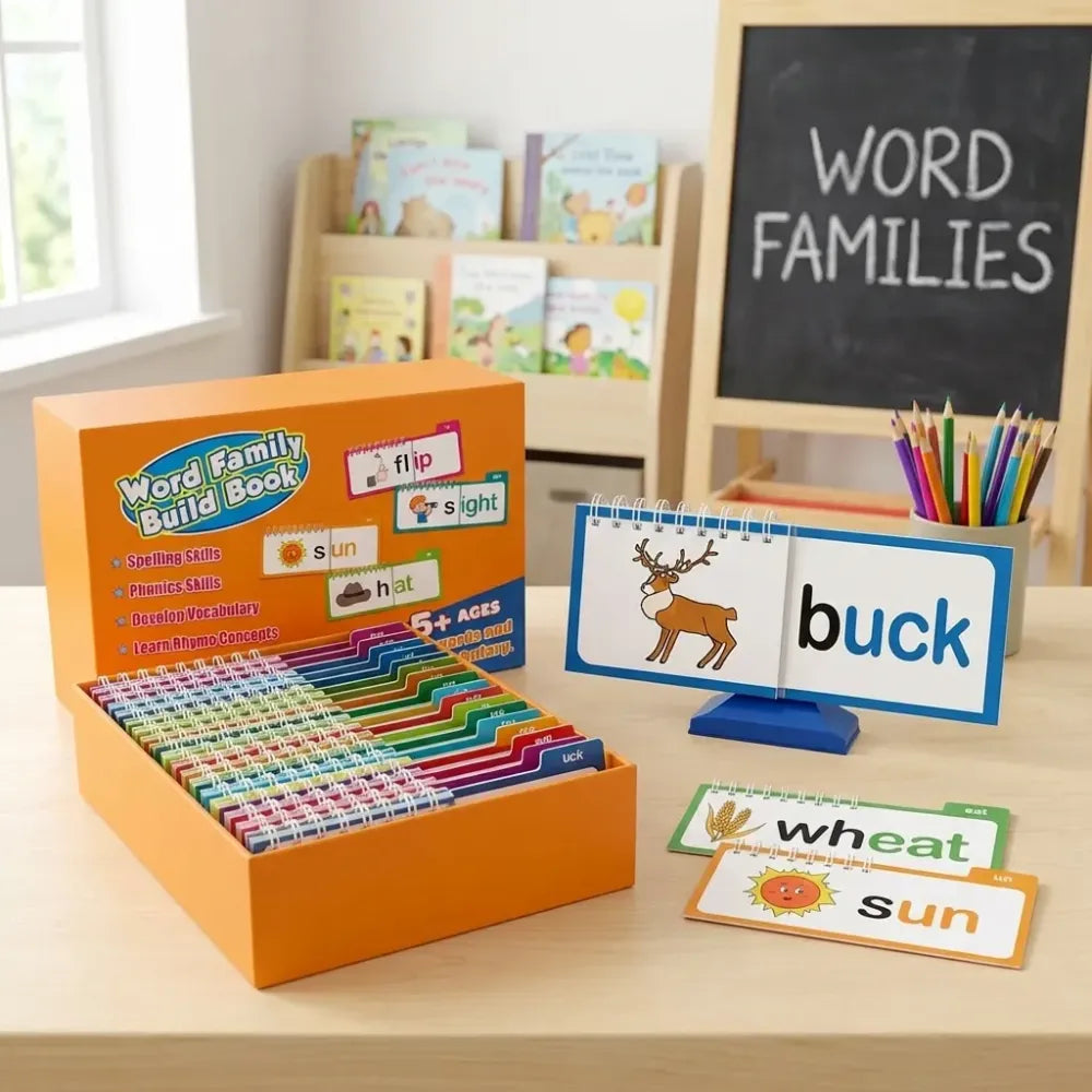 30 rhyming words learning flipbook