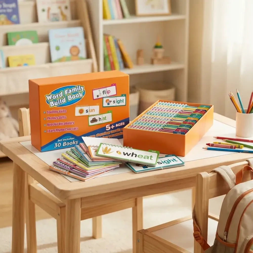 30 rhyming words learning flipbook