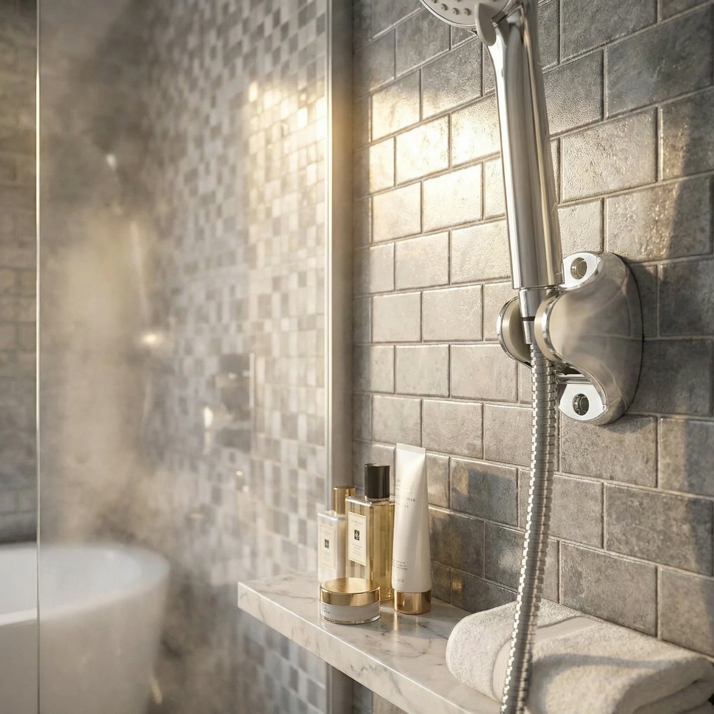 Adjustable Shower Head Holder