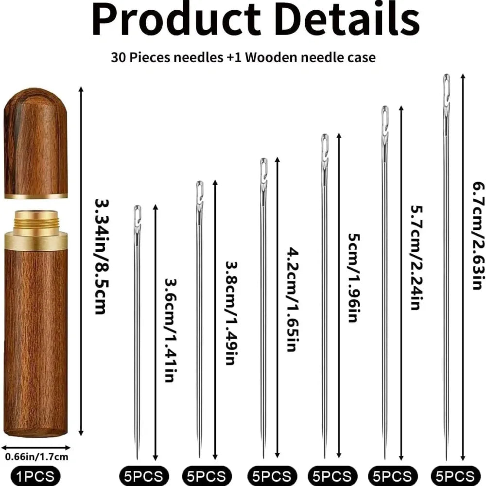 30pcs quilting needle set – pack of 1