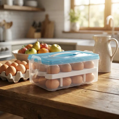 32-grid egg storage tray - home & kitchen