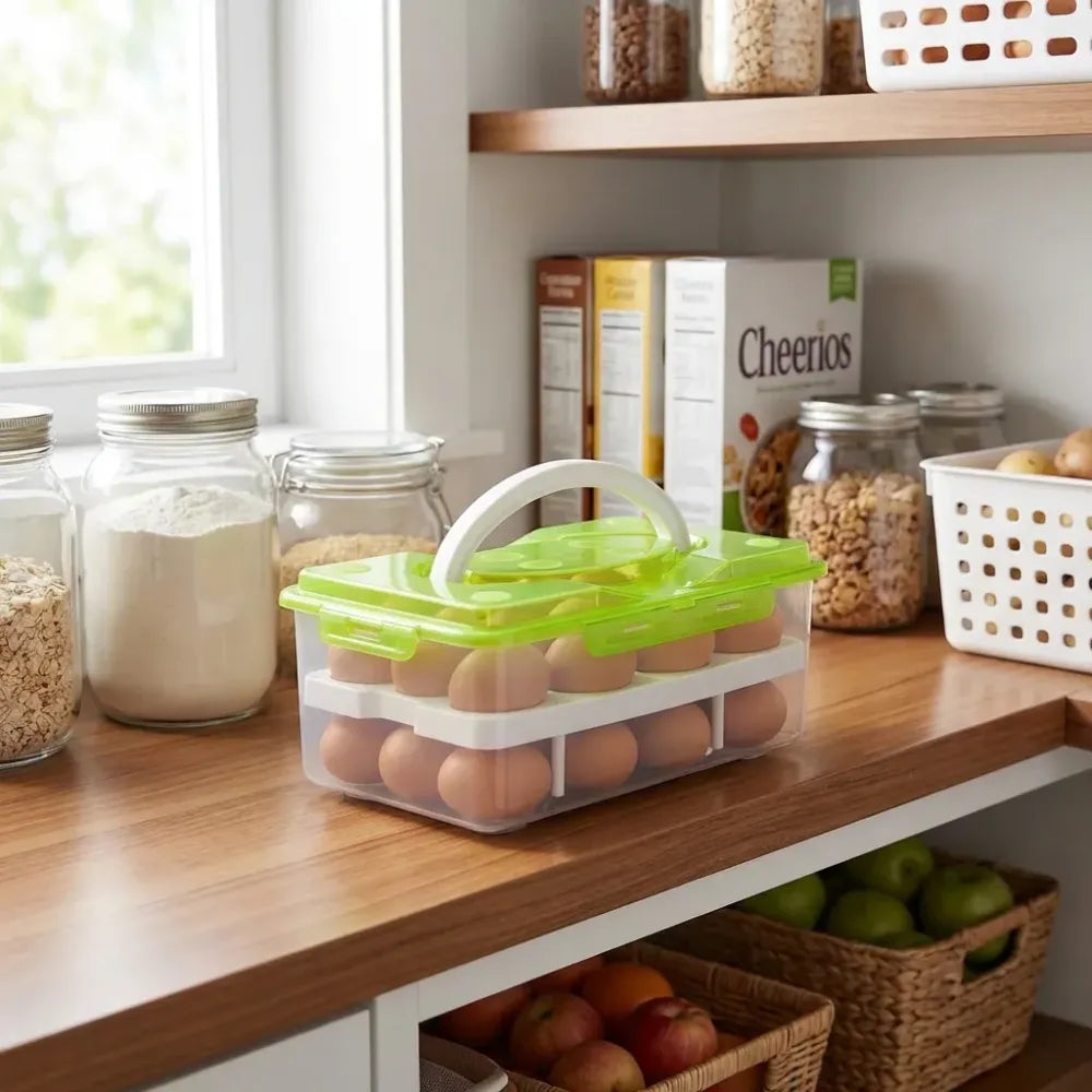 32-grid egg storage tray - home & kitchen