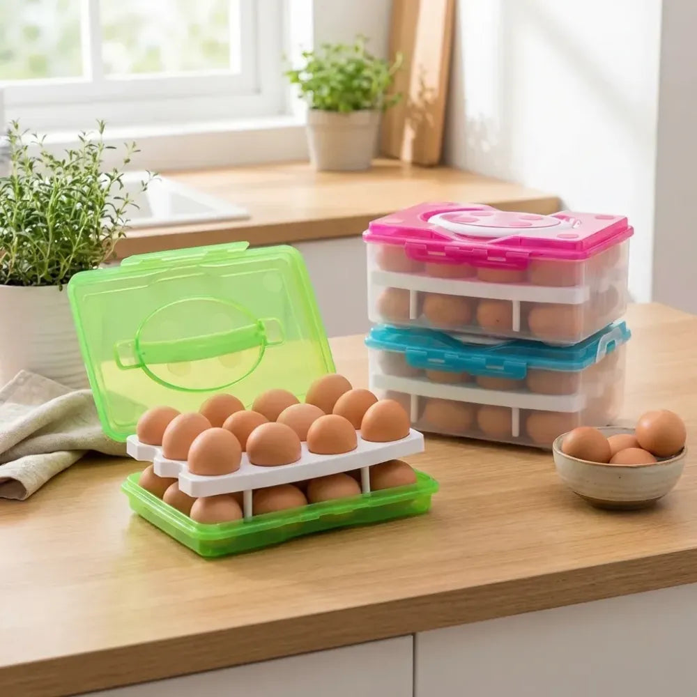 32-grid egg storage tray - home & kitchen