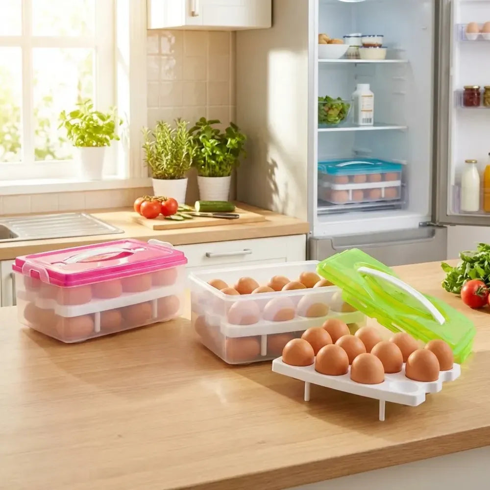 32-grid egg storage tray - home & kitchen