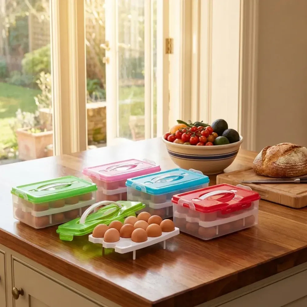 32-grid egg storage tray - home & kitchen