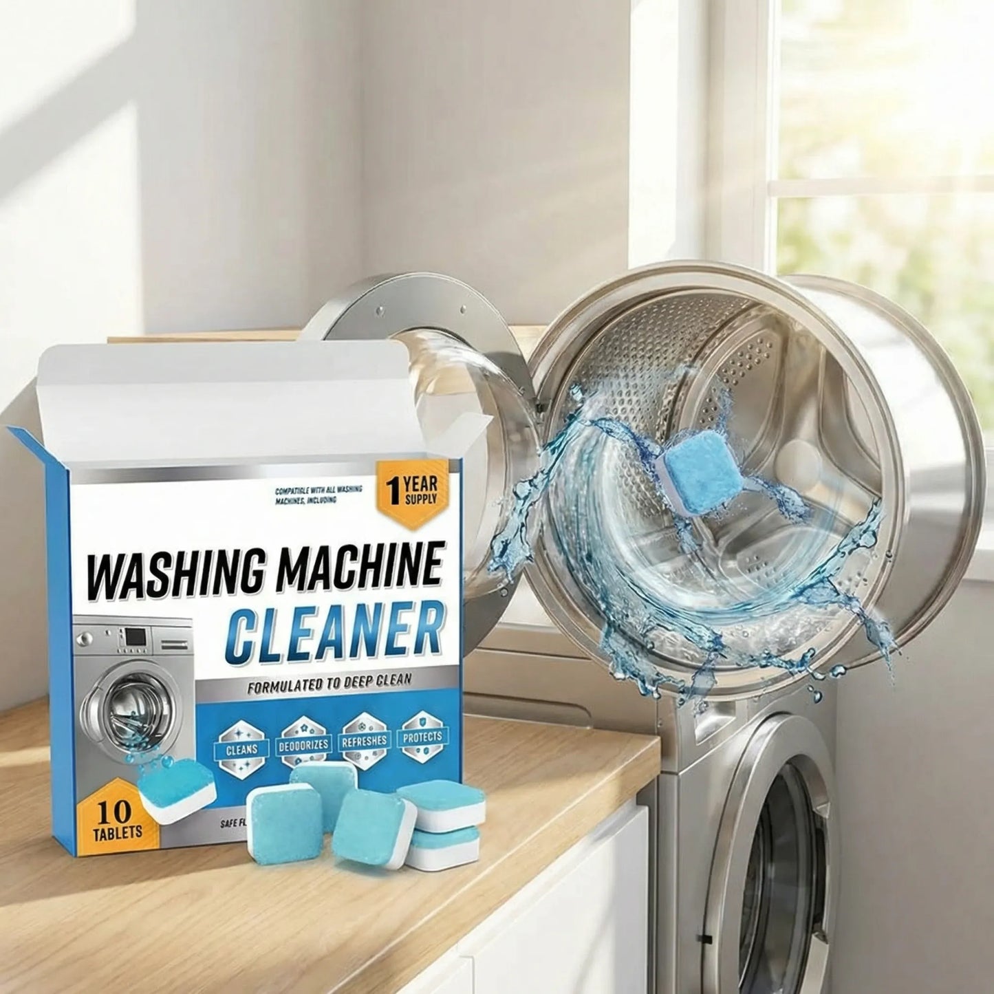 Washing Machine Deep Cleaning Tablets (Pack of 12)