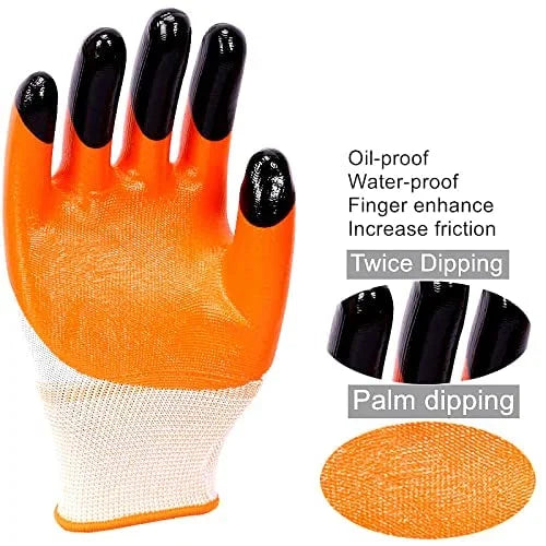 Durable nitrile safety gloves
