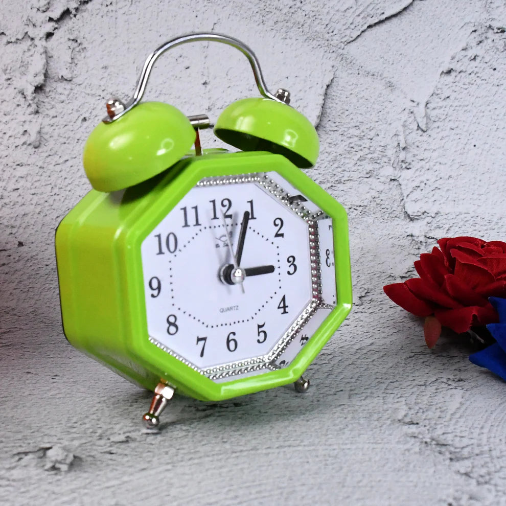 Silent metal alarm clock
