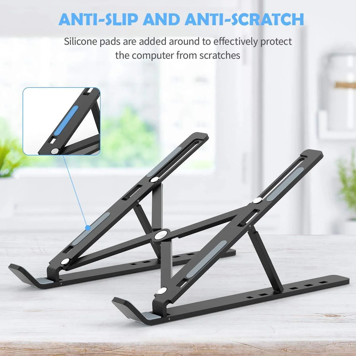 Adjustable ergonomic laptop stand