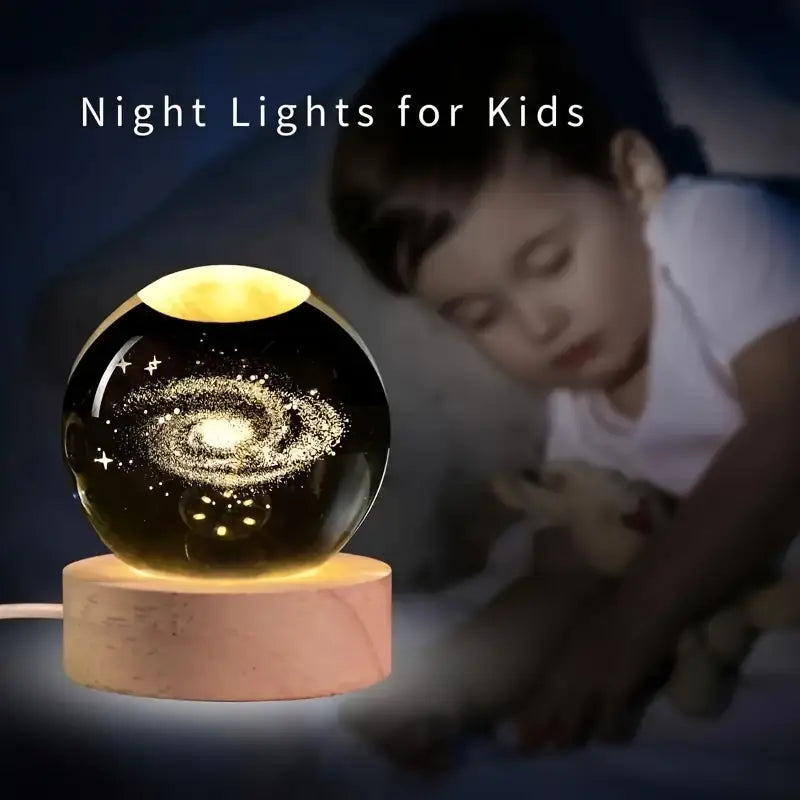 3d crystal galaxy lamp