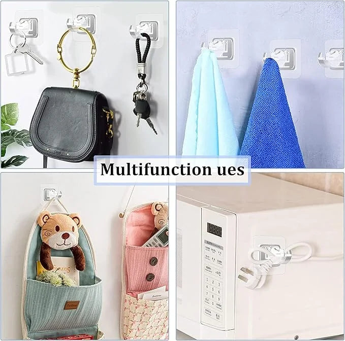 Self adhesive rod clips