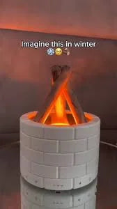 Flame effect oil diffuser